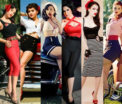 Rockabilly, 50s styles, and Pin ups.